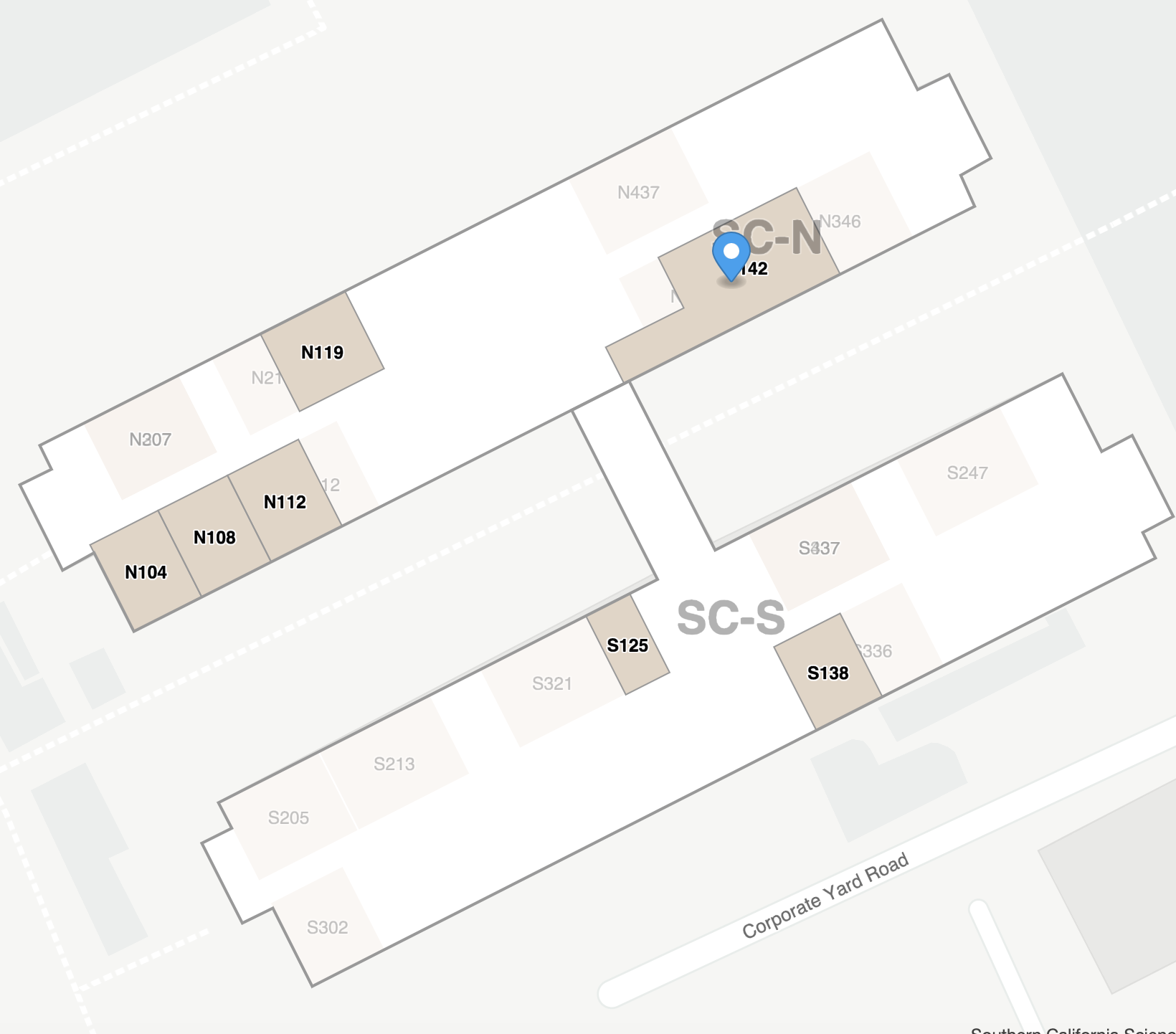 CSU East Bay Science Buildings 1st floor map